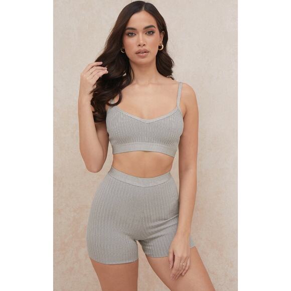 House of CB eden gray marl  Bandage short - Picture 2 of 10